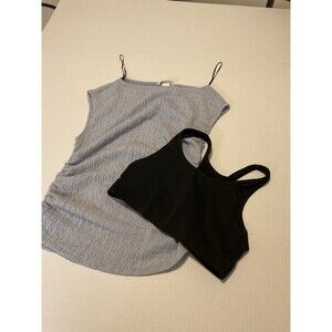 Mini Skirt Sz S  Beige Dress Style Plush Top Pink Victoria Secret Gym Gear Small